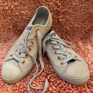 Baby Blue Suede Converse